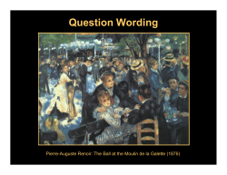 Question Wording