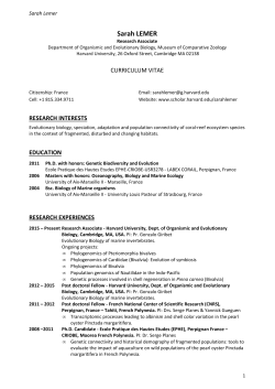 Sarah LEMER - Scholars at Harvard