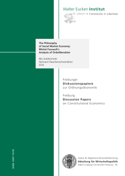 Diskussionspapiere - Walter Eucken Institut