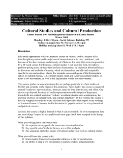 ETHN 240 - UCSD`s Ethnic Studies