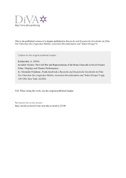 Invisible Victims: The Cold War and Representation of the Roma