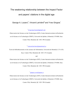 The weakening relationship between the Impact Factor and papers