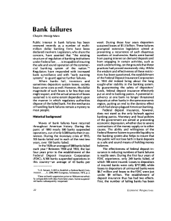 Bank failures