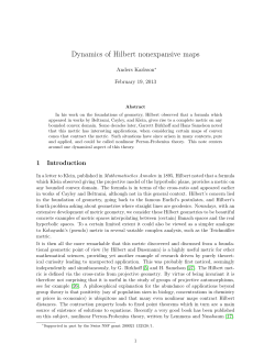 Dynamics of Hilbert nonexpansive maps