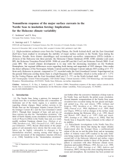 Nonuniform response of the major surface currents in