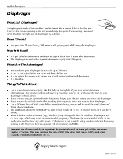 Diaphragm - Teaching Sexual Health