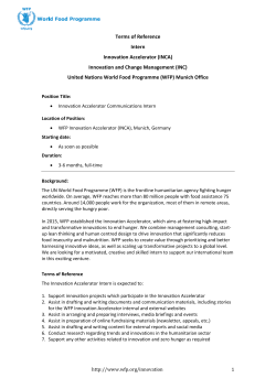 Terms of Reference Intern Innovation Accelerator (INCA) Innovation