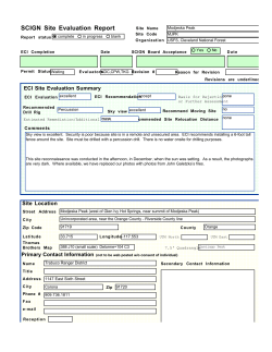 SCIGN Site Evaluation Report
