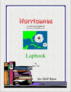 Hurricanes Lapbook