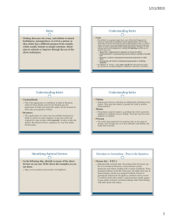 Satire Understanding Satire Understanding Satire Understanding