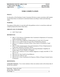 time computation - Deschutes County Sheriff`s Office