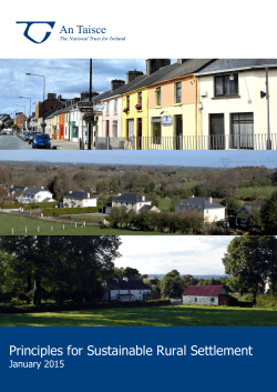 Principles for Sustainable Rural Settlement