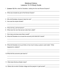 MH Lessons 13-15 Study Guide