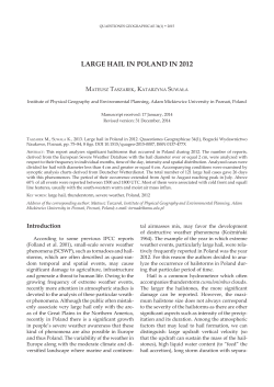 LARGE HAIL IN POLAND IN 2012