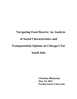 Navigating Food Deserts: An Analysis of Social Characteristics and
