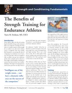 The Benefits of Strength Training for Endurance Athletes