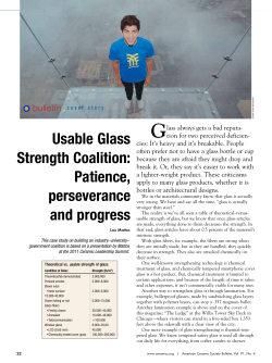 Usable Glass Strength Coalition