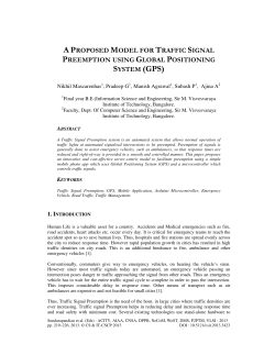 A Proposed Model for Traffic Signal Preemption Using Global
