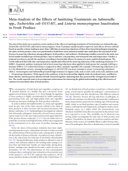 Meta-Analysis of the Effects of Sanitizing Treatments on Salmonella