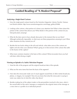 Guided Reading of &ldquo;A Modest Proposal&rdquo;
