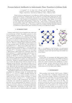 Pressure-Induced Antifluorite-to-Anticotunnite Phase Transition in