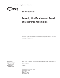 IPC-7711B-7721B Table of Contents - IPC-