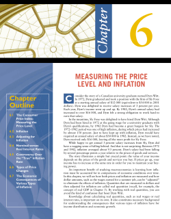 measuring the price level and inflation