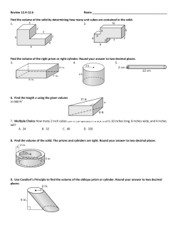 Find the volume of the solid by determining how many unit