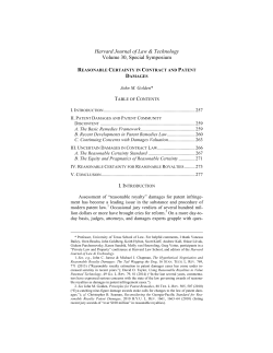 Reasonable Certainty In Contract and Patent Damages