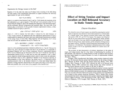 Effect of String Tension and Impact Location on Ball Rebound