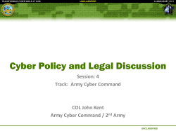 Cyber Policy and Legal Discussion