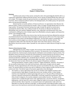AP United States Government and Politics Summary Overview