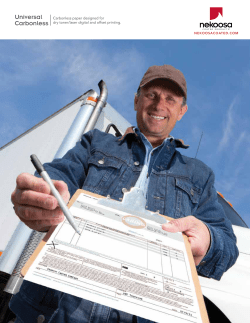 Universal Carbonless - Nekoosa Coated Products