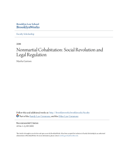 Nonmartial Cohabitation: Social Revolution and