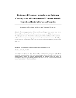 Do the new EU member states form an Optimum Currency