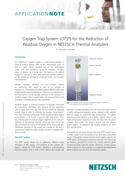 Oxygen Trap System (OTS &reg; )