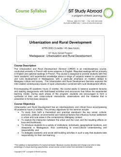 Urbanization and Rural Development