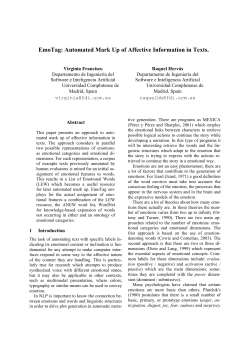 EmoTag: Automated Mark Up of Affective