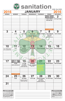 to 2016 DSNY Calendar