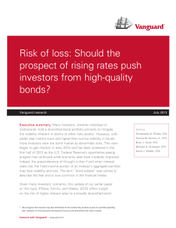 Risk of loss: Should the prospect of rising rates push