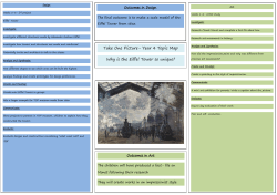 Take One Picture- Year 4 Topic Map Why is the Eiffel Tower so