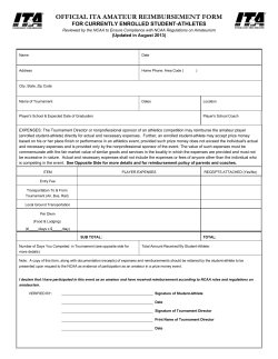 official ita amateur reimbursement form