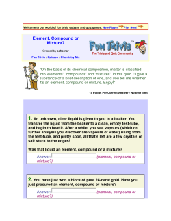 Element, Compound or Mixture?