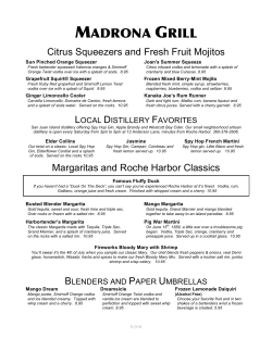 Citrus Squeezers and Fresh Fruit Mojitos