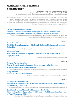 #LatinAmericanRoundtable Urbanization +
