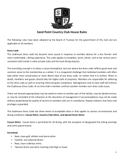 Dress Code - Sand Point Country Club