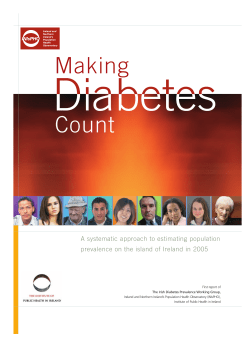 Making diabetes count. A systematic approach to estimating