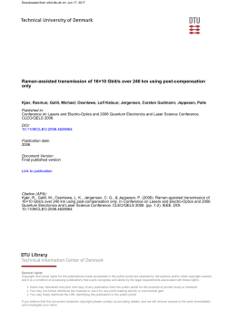 Raman-assisted transmission of 16&times;10 Gbit/s over 240 km using