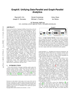 GraphX: Unifying Data-Parallel and Graph