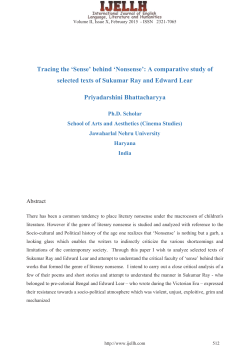 Tracing the `Sense` behind `Nonsense`: A comparative